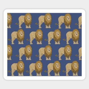 Amazing Lion on navy Sticker